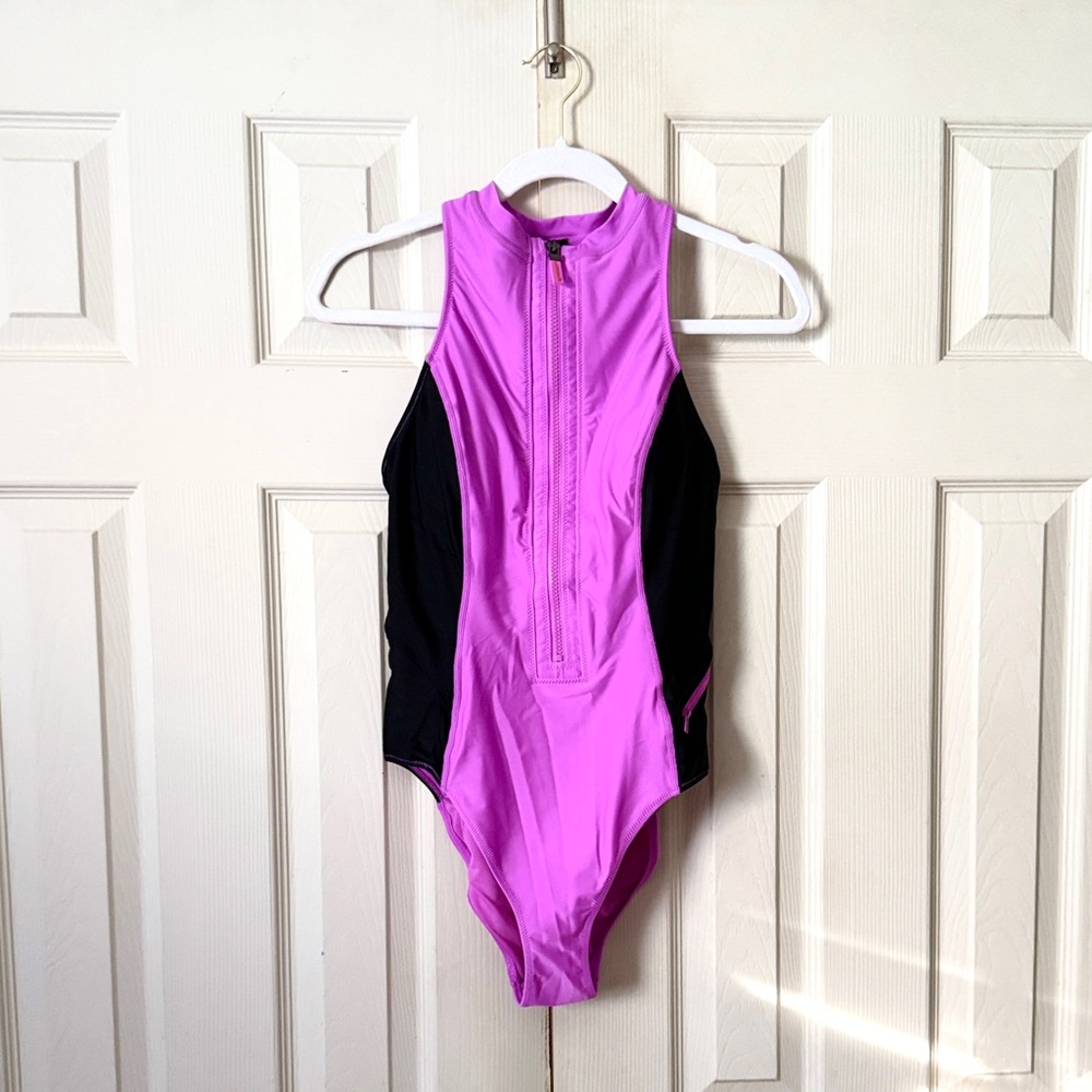 CopperSuit Zip Front Activewear Swimsuit - Picture 5 of 7